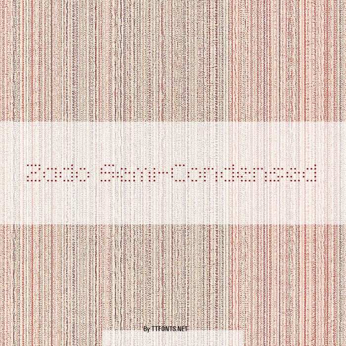 Zado Semi-Condensed example